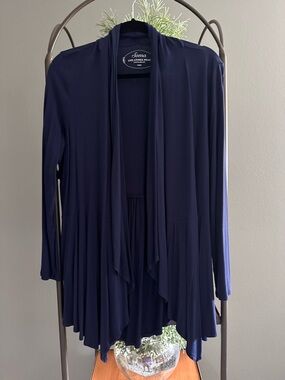Soma Cascading Front Tunic-length Cardigan